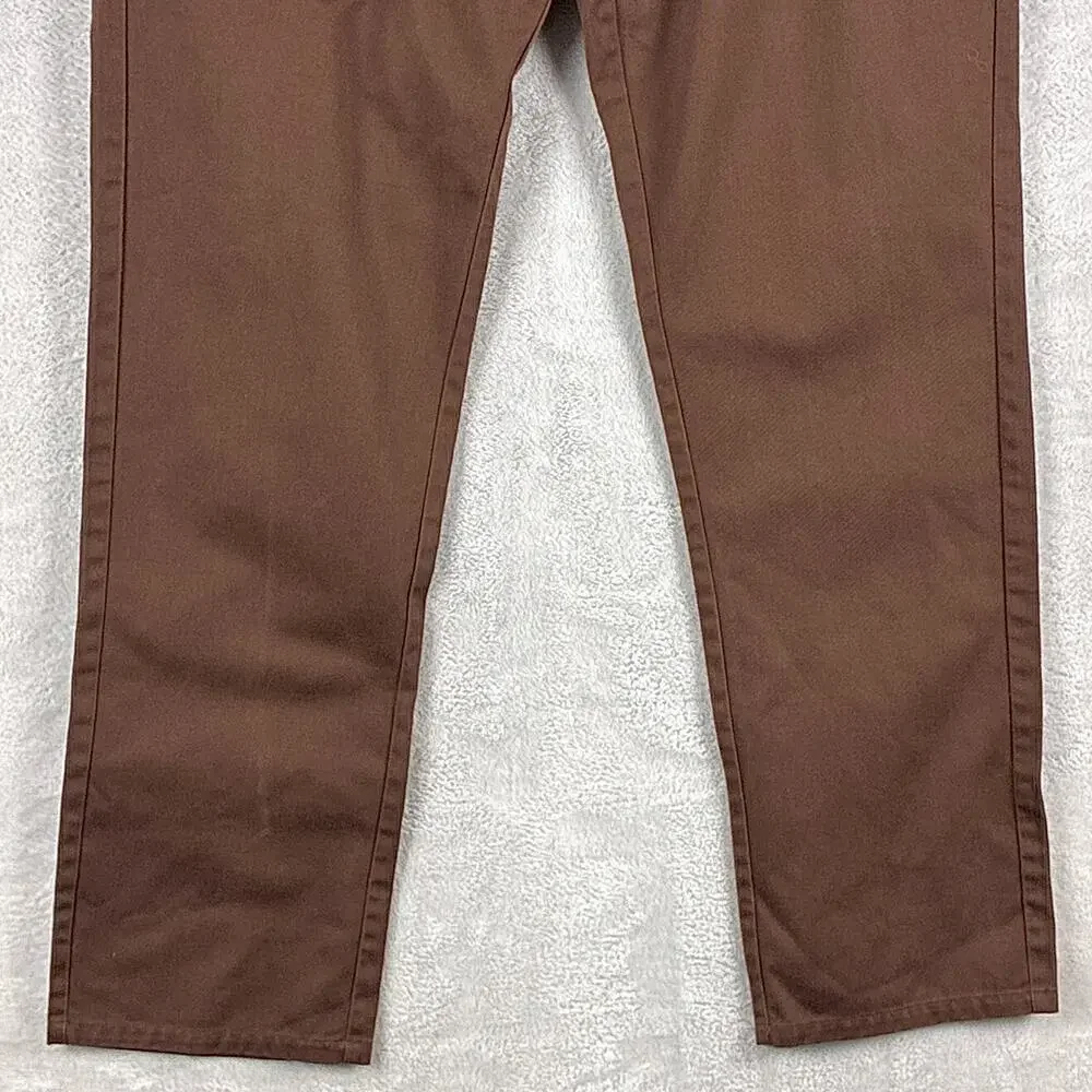 VTG Element Pants Men 36 Brown Jeremy Fish Twill Chino Preppy Skate Workwear Y2K